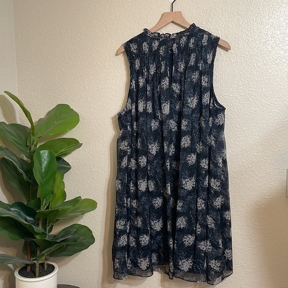 Joie Blue and Cream Halter Sundress Mini - Picture 8 of 9